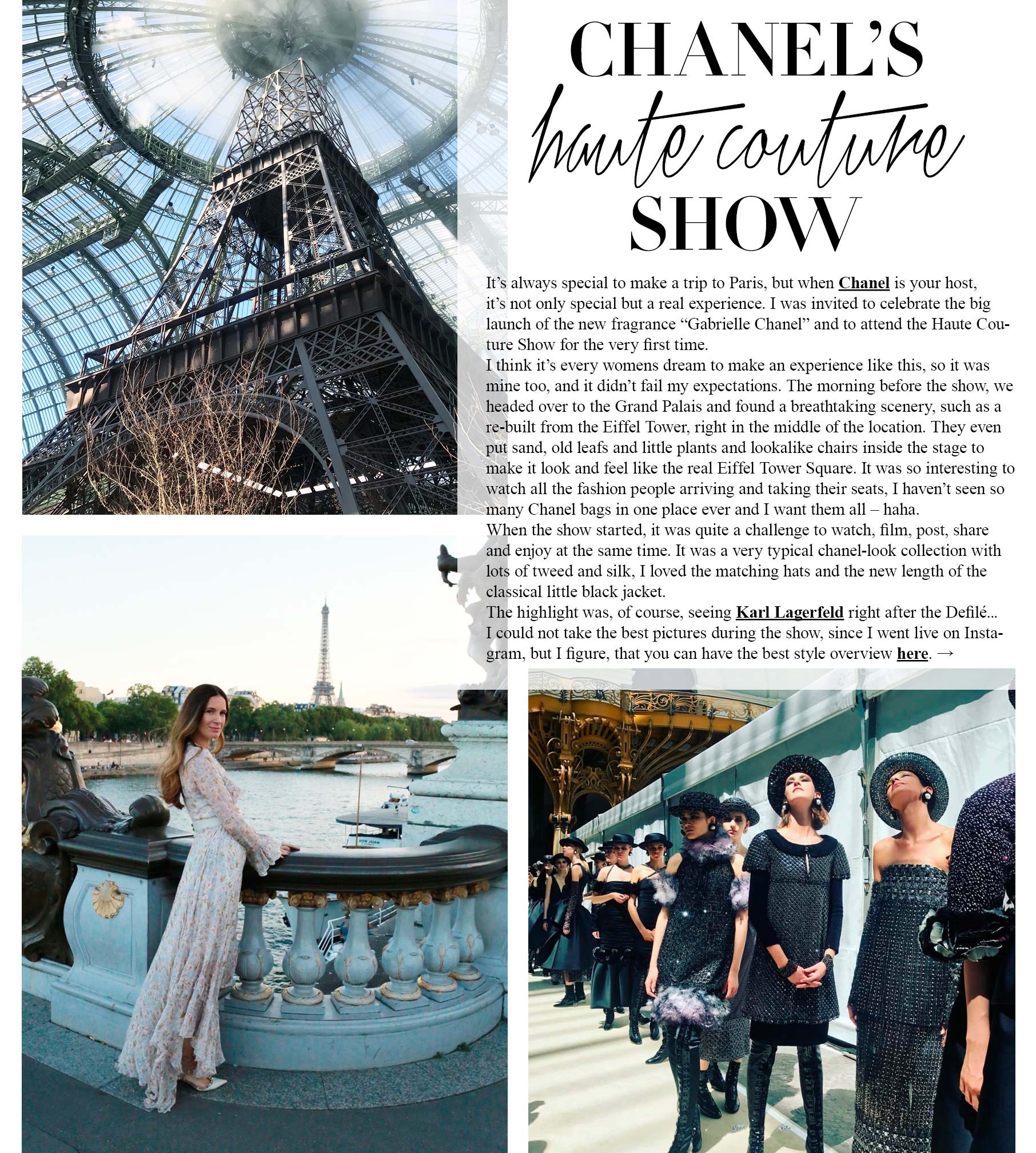 One day in paris with Chanel